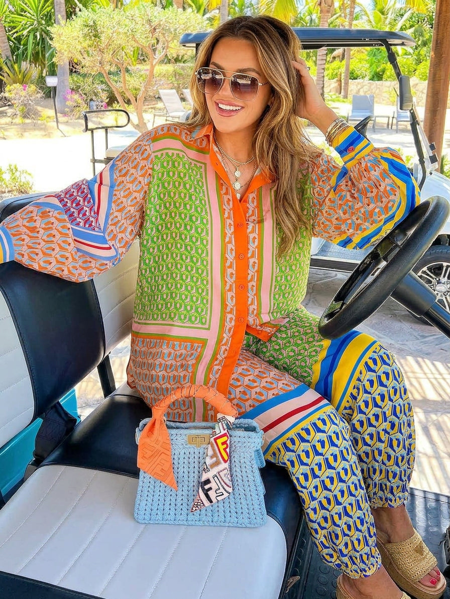 Josephine Tropical Print Shirt