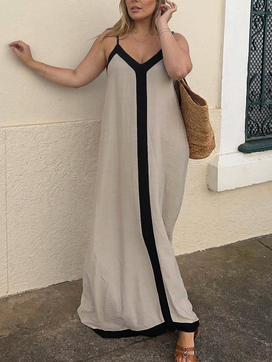 Nancy Colorblock Midi Dress