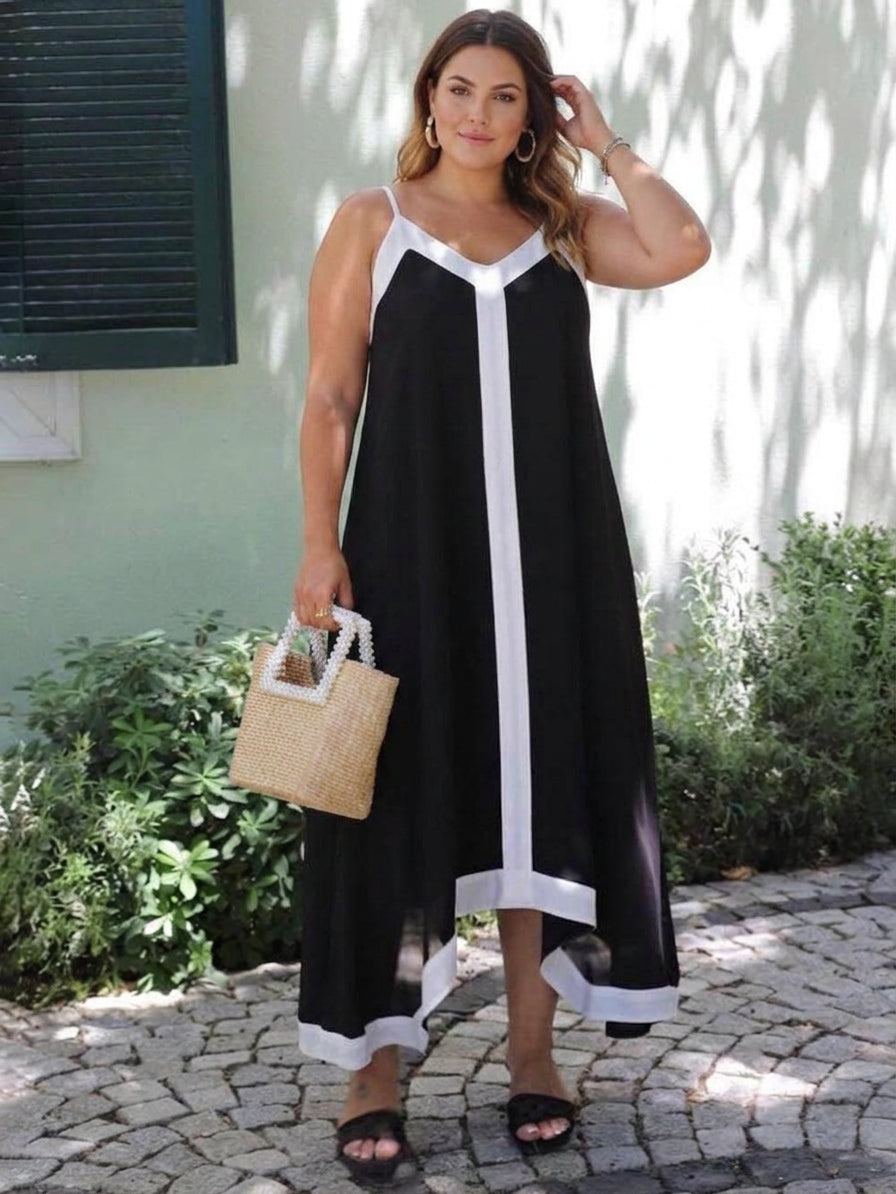 Nancy Colorblock Midi Dress