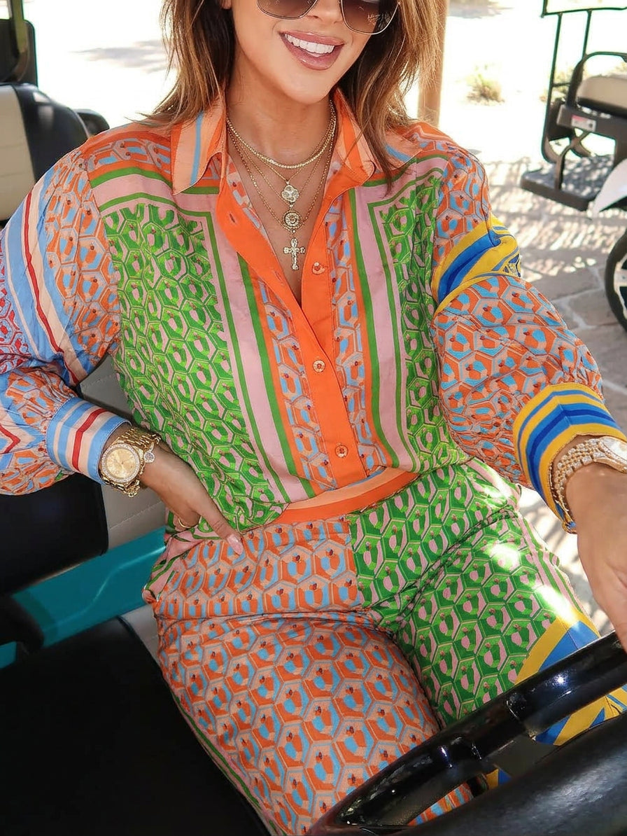 Josephine Tropical Print Shirt