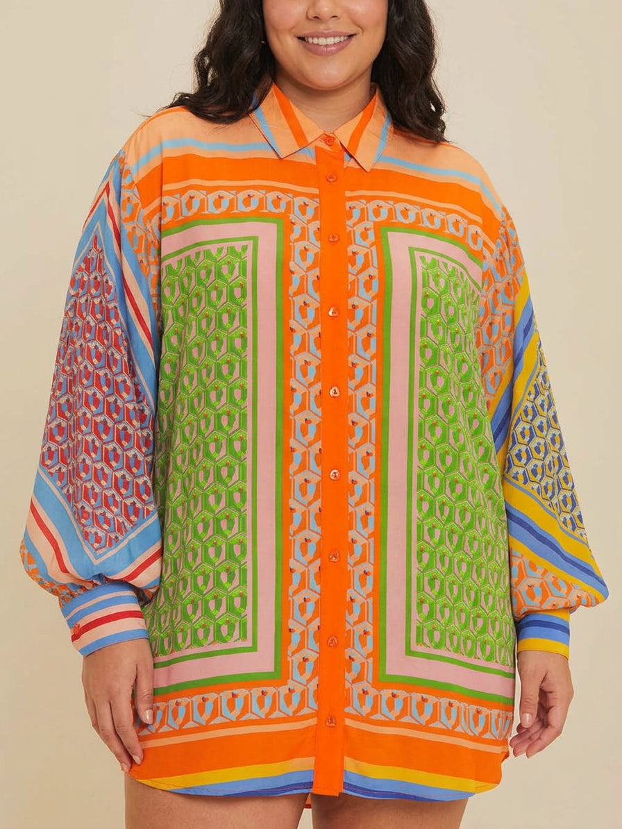 Josephine Tropical Print Shirt