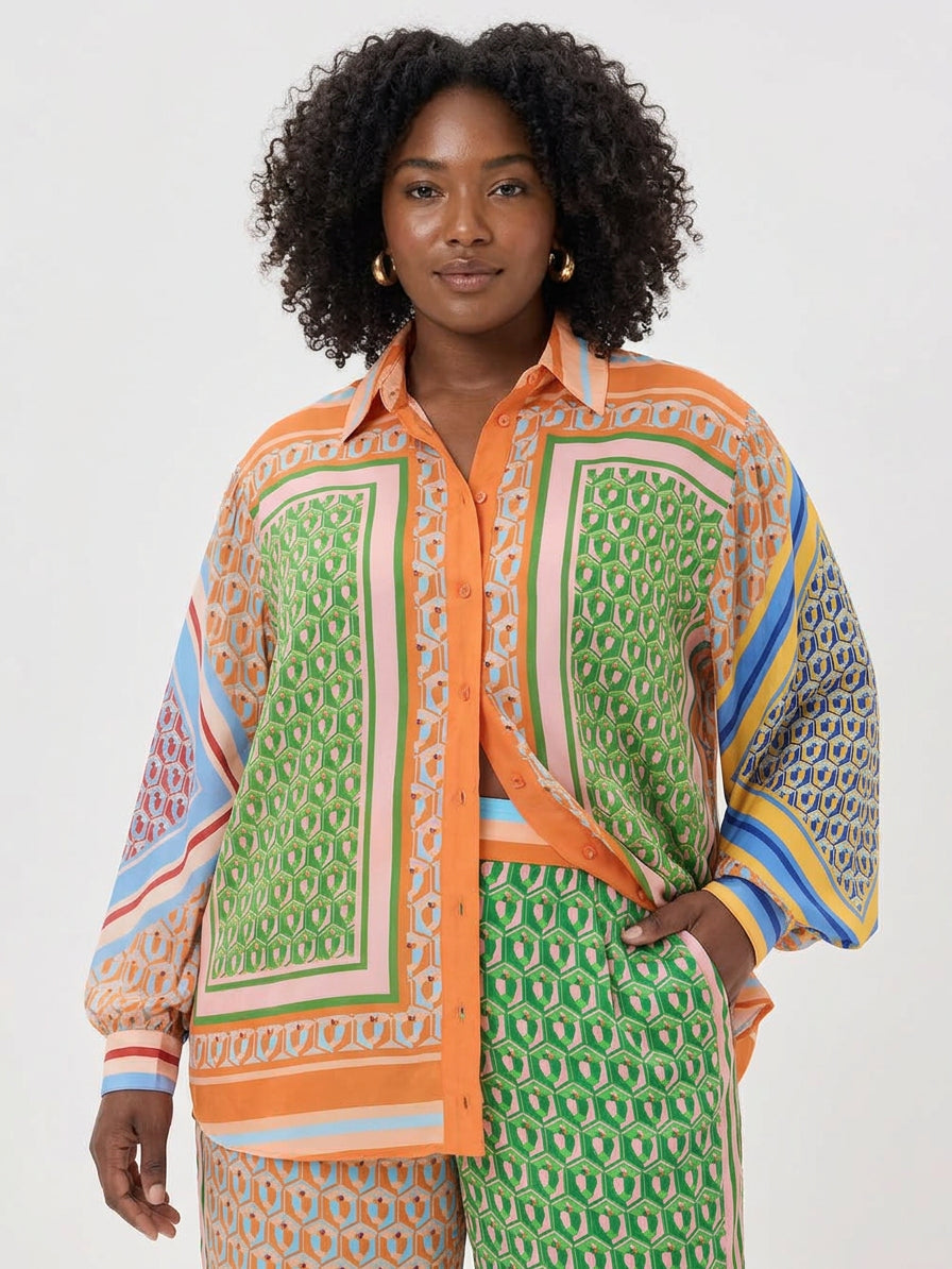 Josephine Tropical Print Shirt