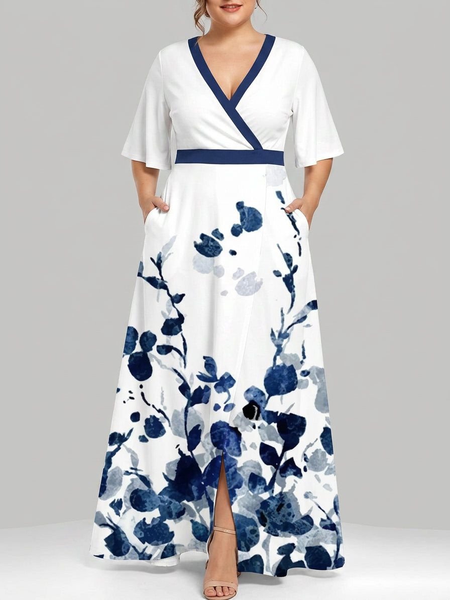 Lea Mid Sleeve Maxi Dress
