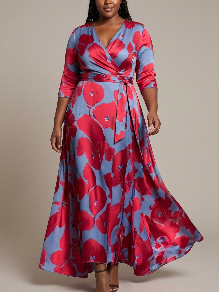 Lea Mid Sleeve Maxi Dress