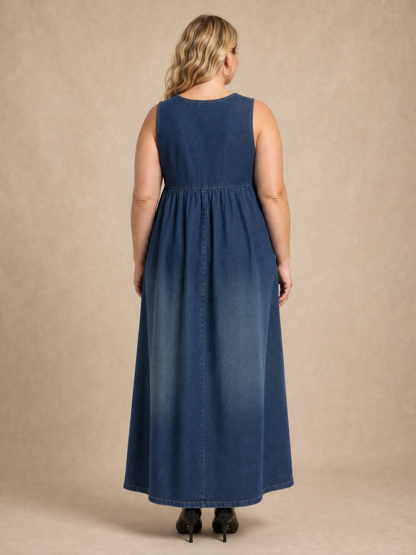 Karen Denim Maxi Dress