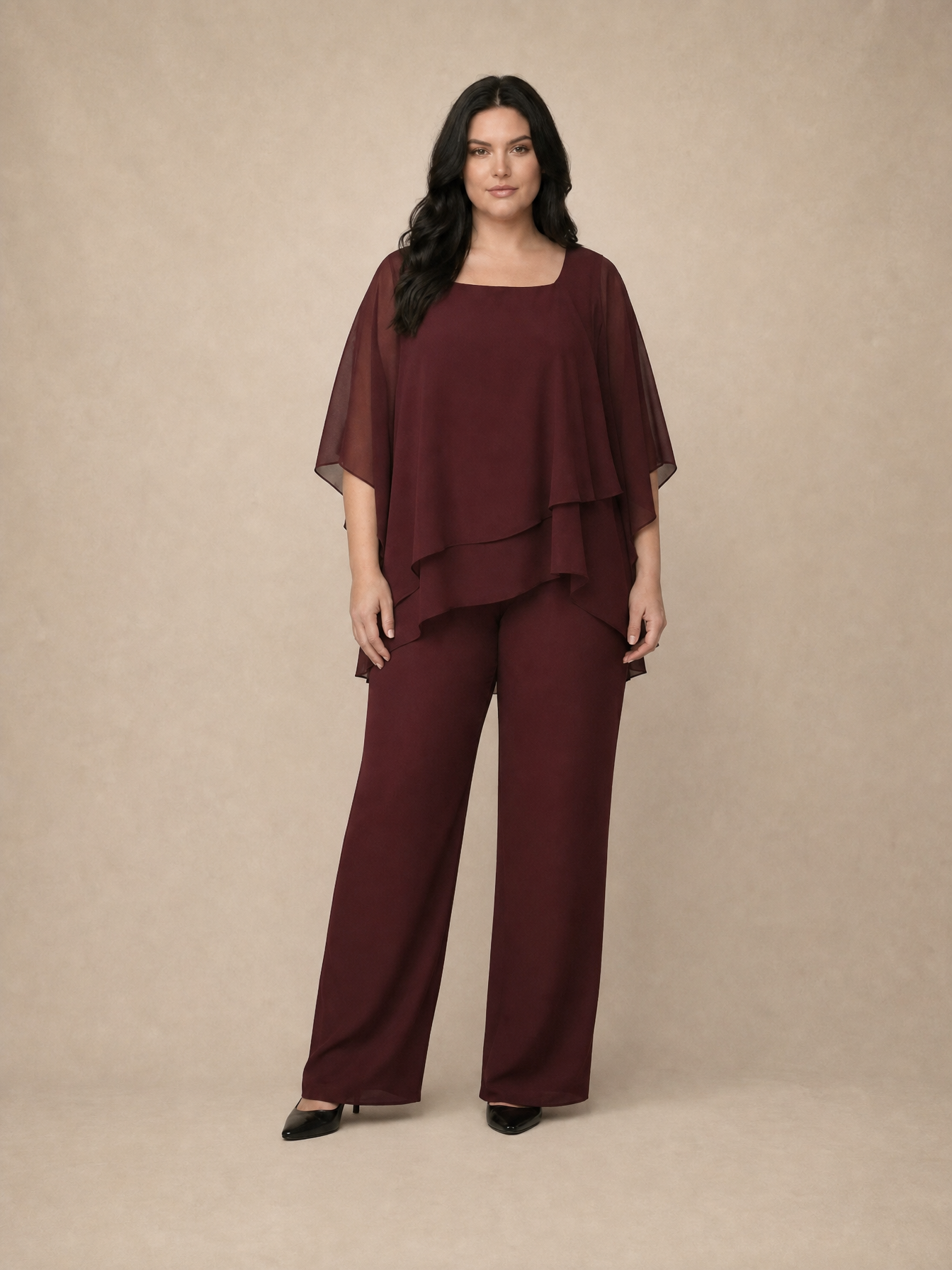 Clara Layered-Blouse Set