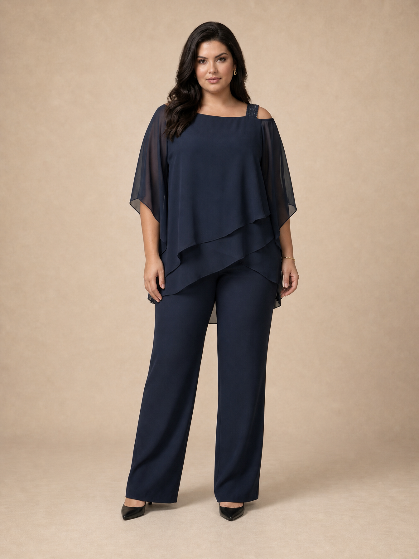 Clara Layered-Blouse Set