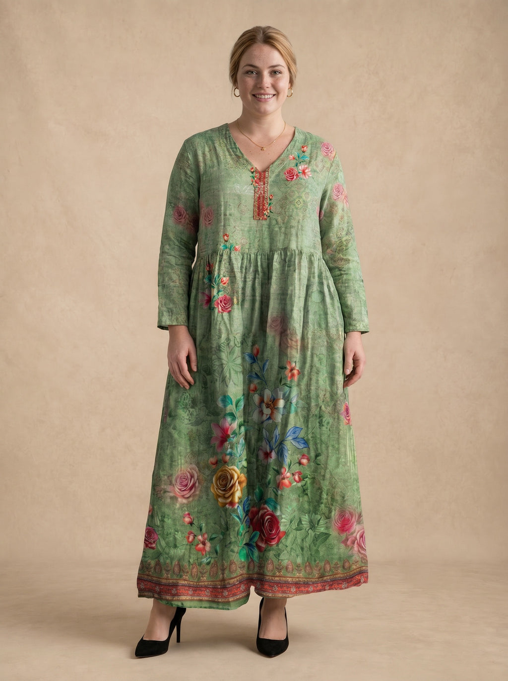 Emily Garden Floral Maxi Dress