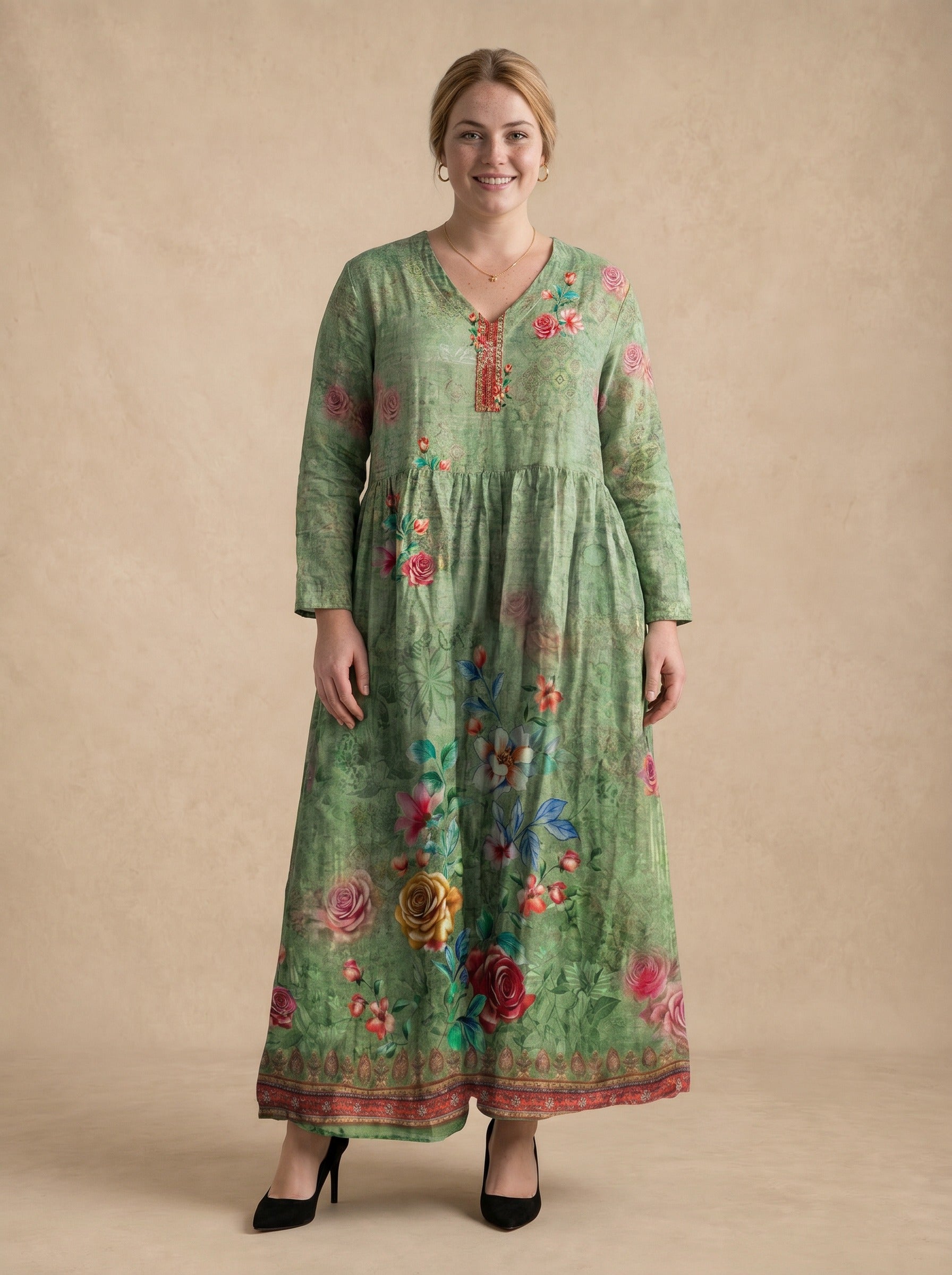 Emily Garden Floral Maxi Dress
