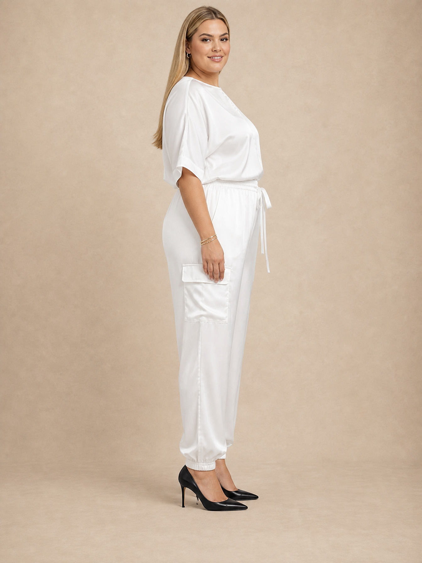 Clara Satin Cargo Set
