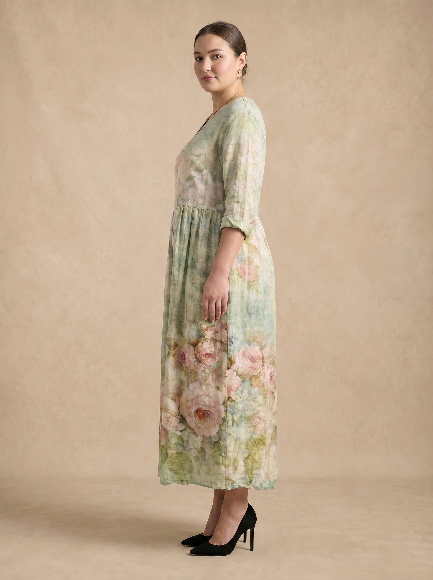 Evelisse Sage Rose Maxi Dress