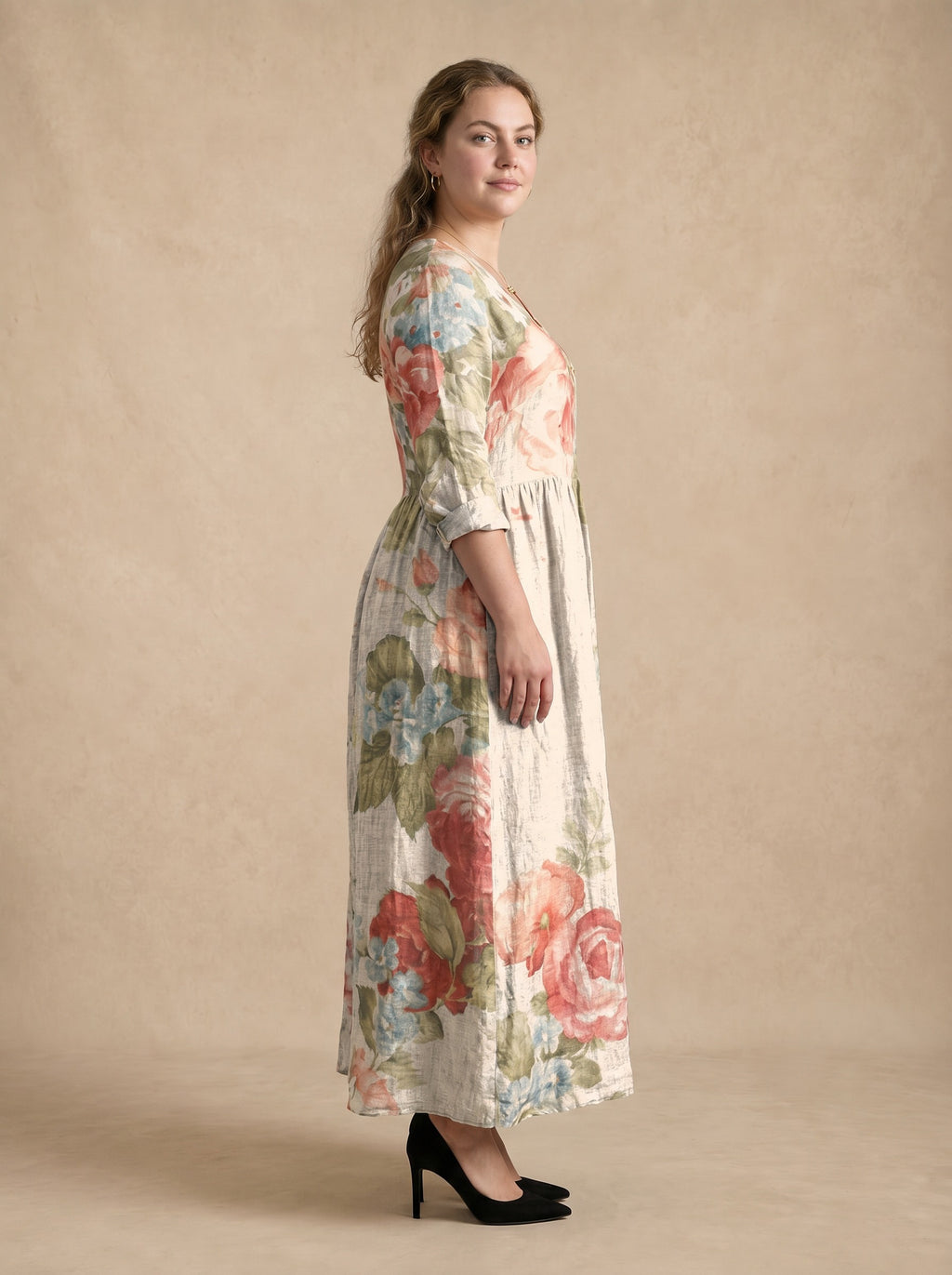 Elowen Blush Rose Maxi Dress