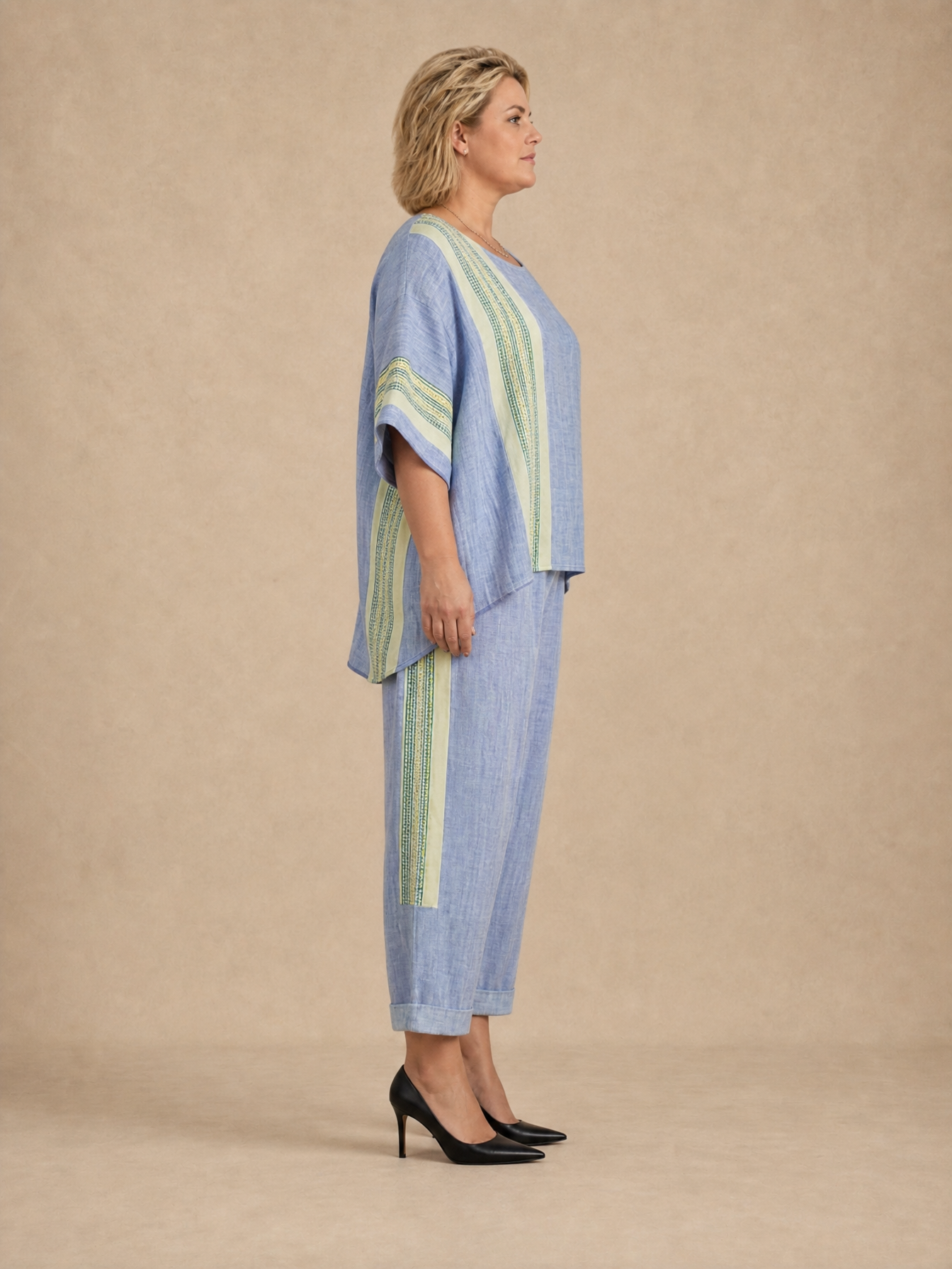 Daisy Boho Striped Set