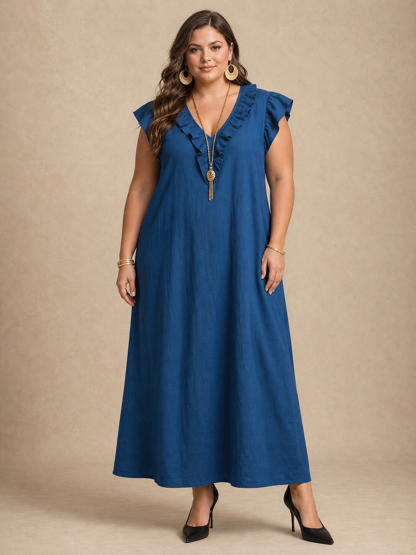 Sienna Ruffle Maxi Dress