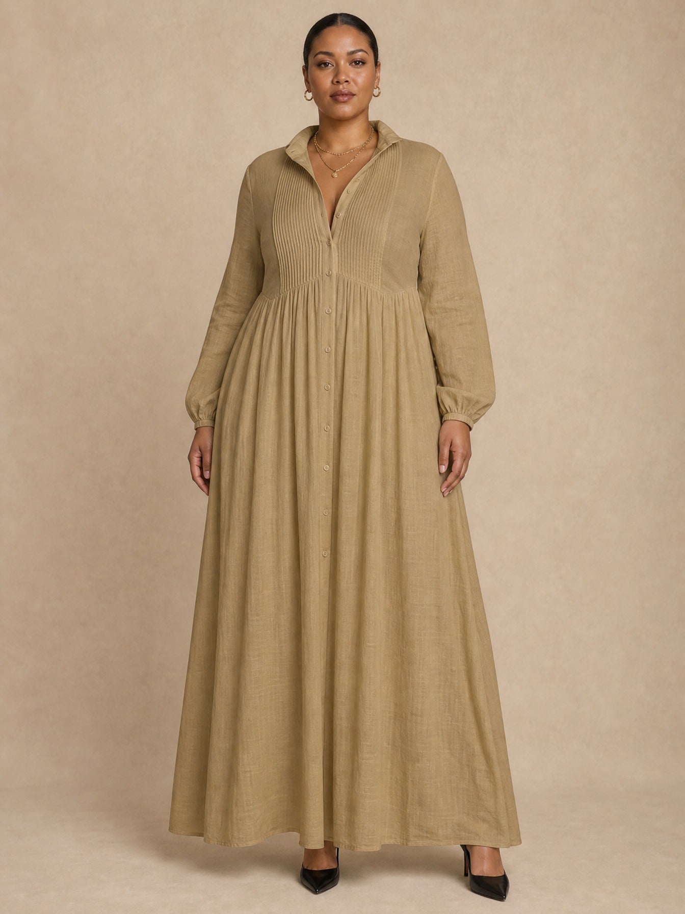 Celine Brown Maxi Dress