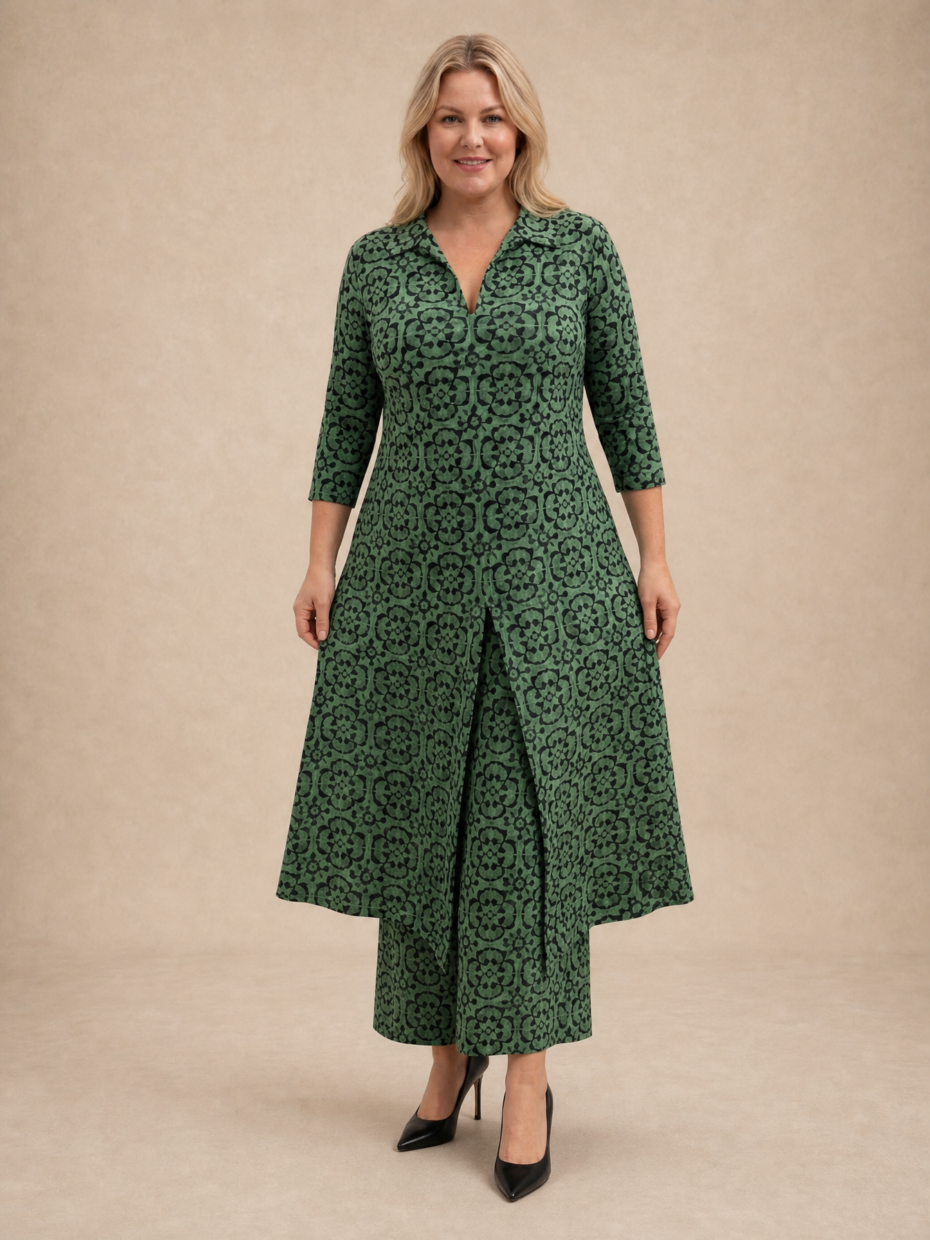 Margaret Patterned Dress