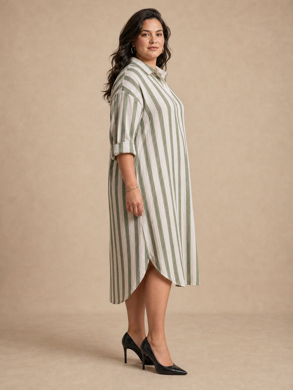 Liora Stripe Oversized Maxi Dress