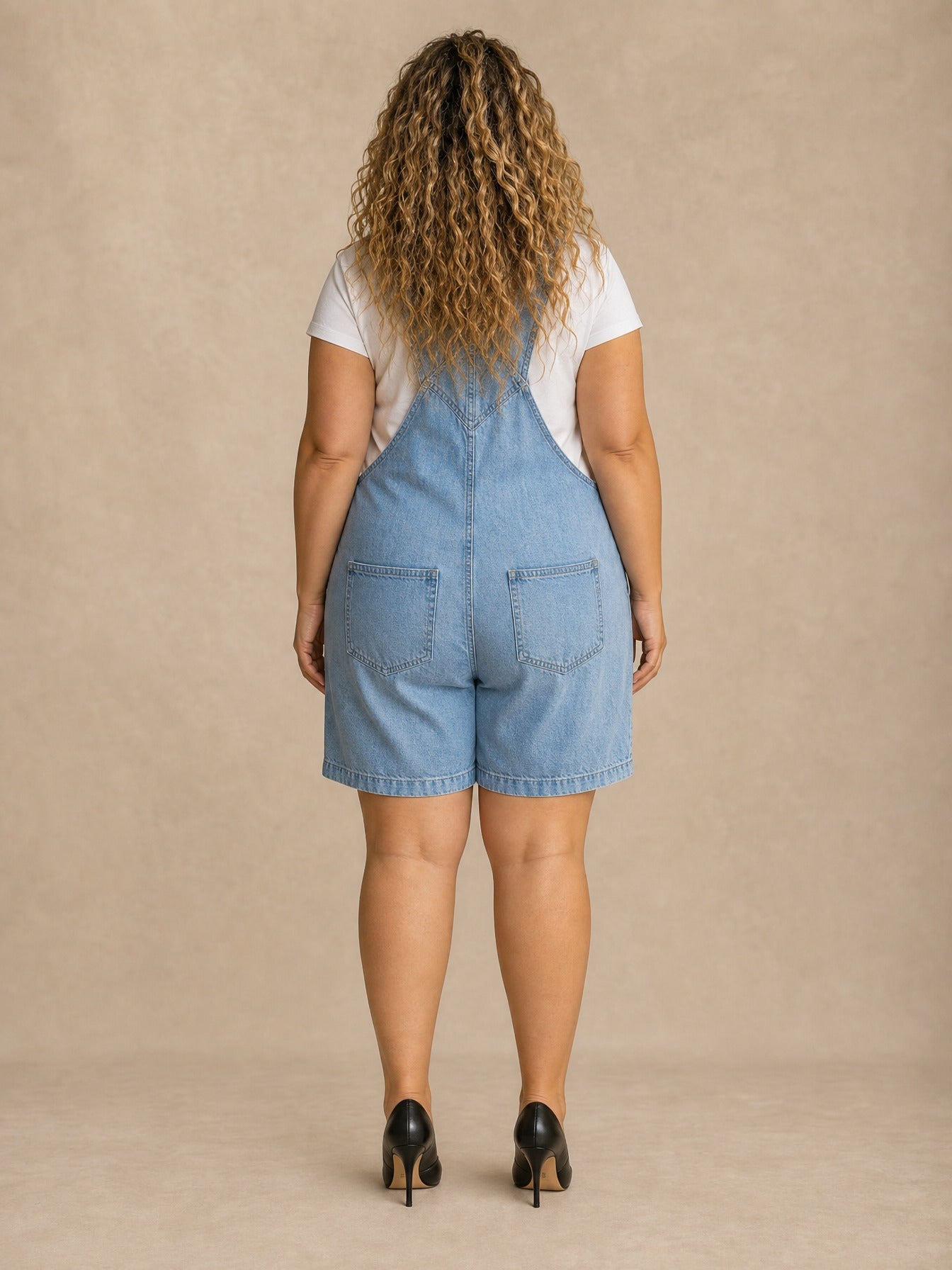 Clara Light Wash Denim Overalls