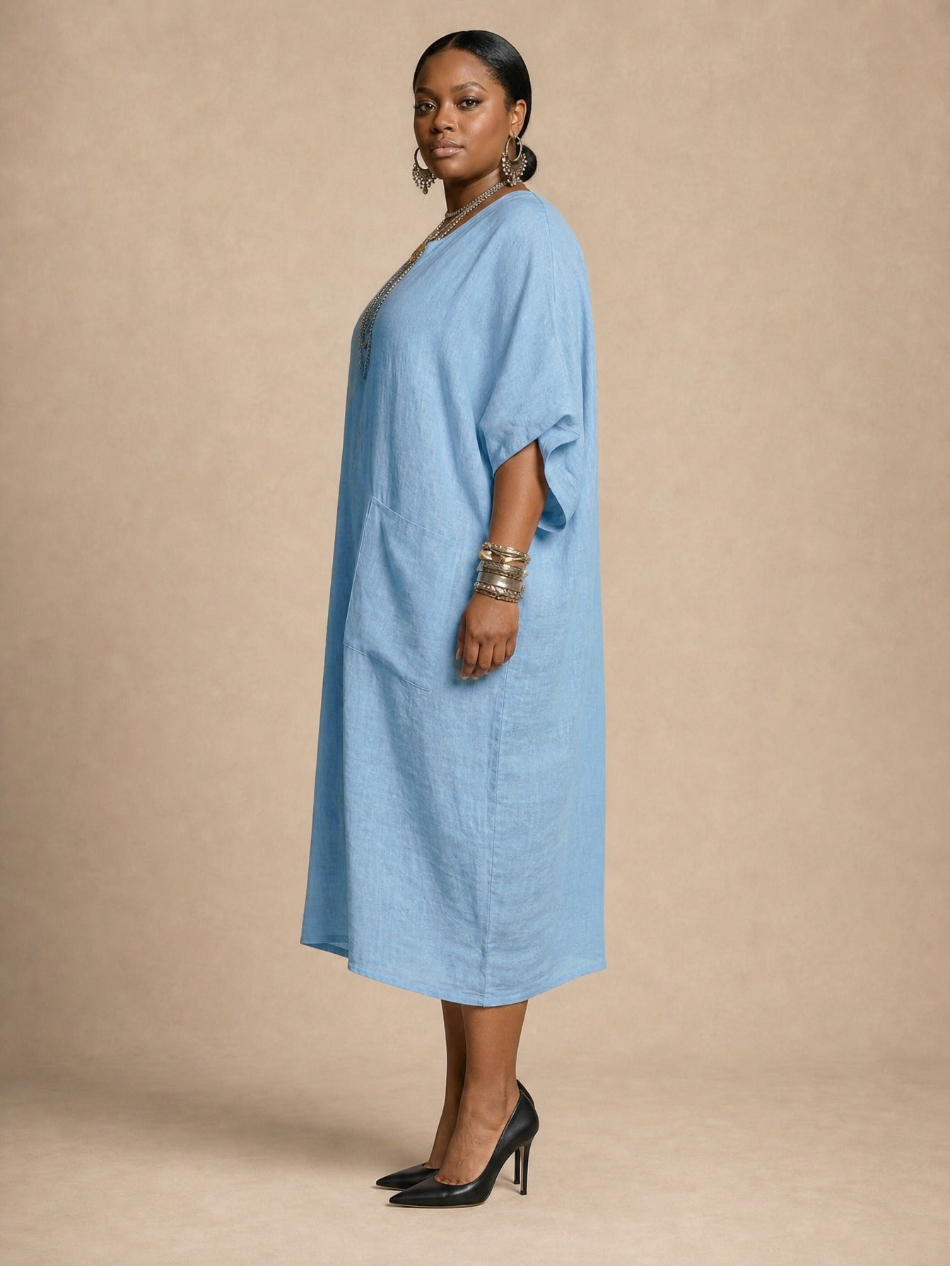 Kaia Relaxed Kaftan Maxi Dress