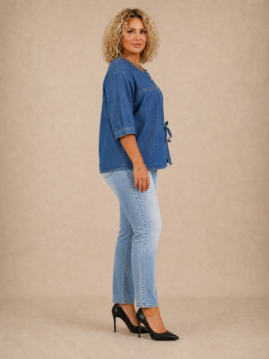 Lily Loose Denim Blouse