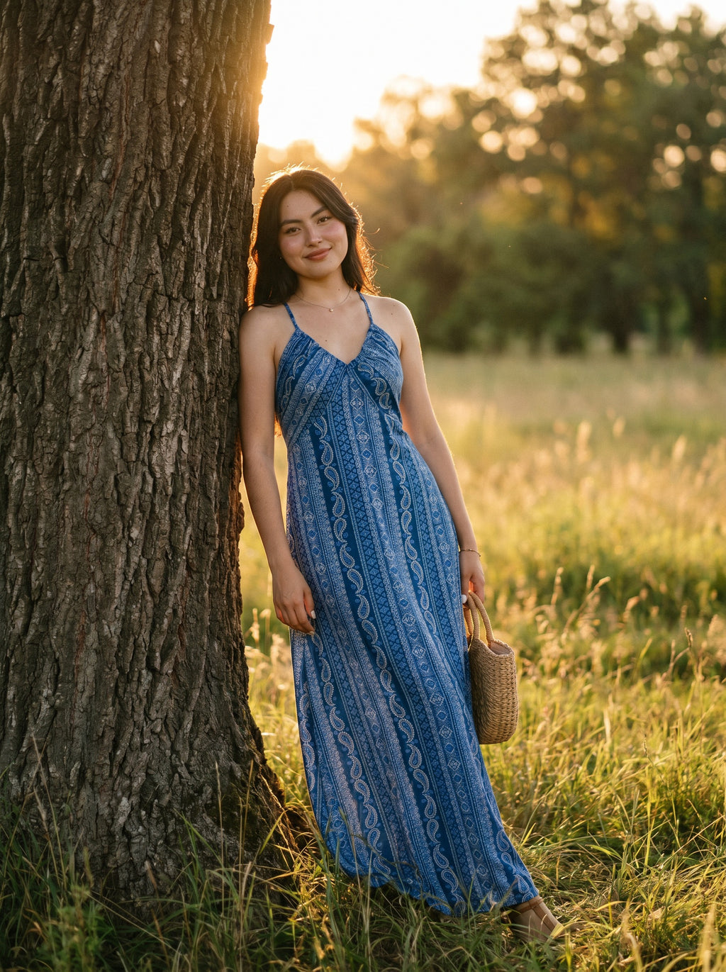Odette Slip Maxi Dress in Heirloom Paisley