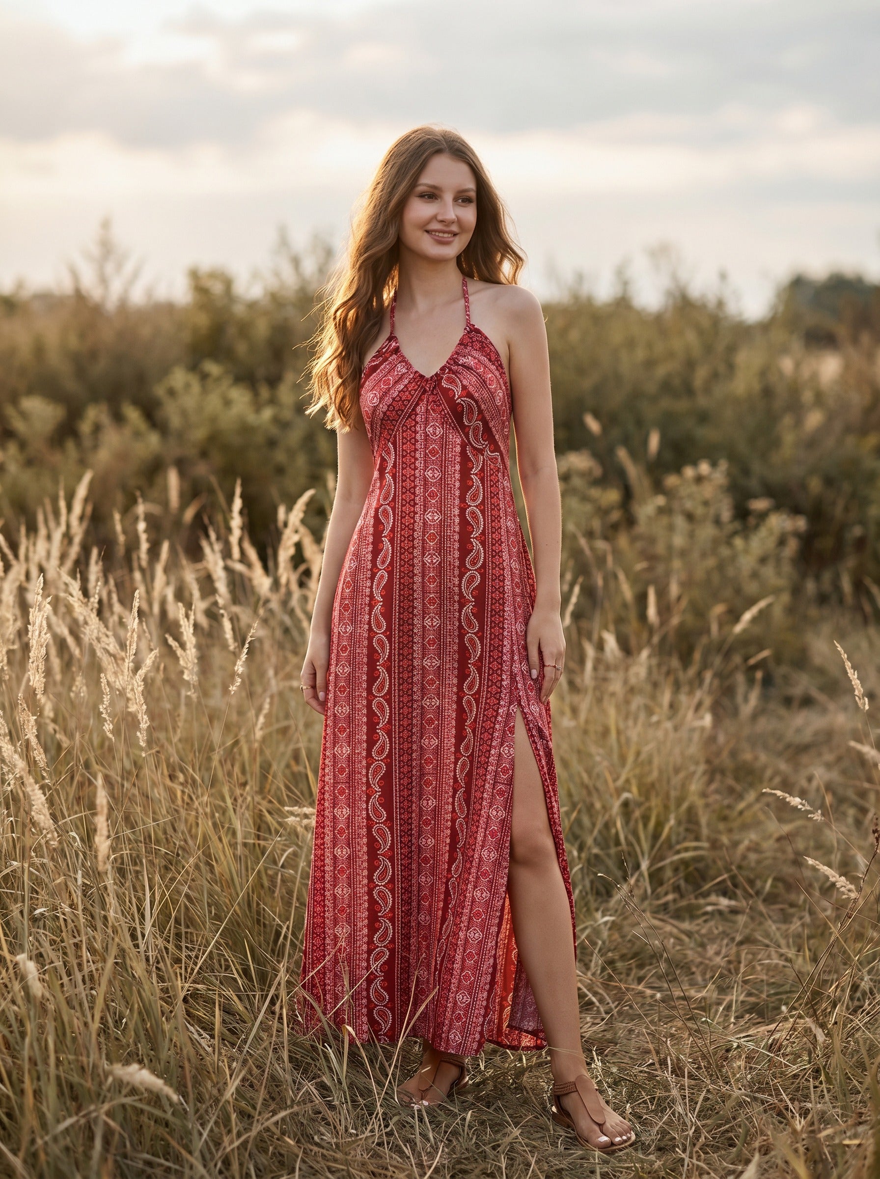 Odette Slip Maxi Dress in Heirloom Paisley