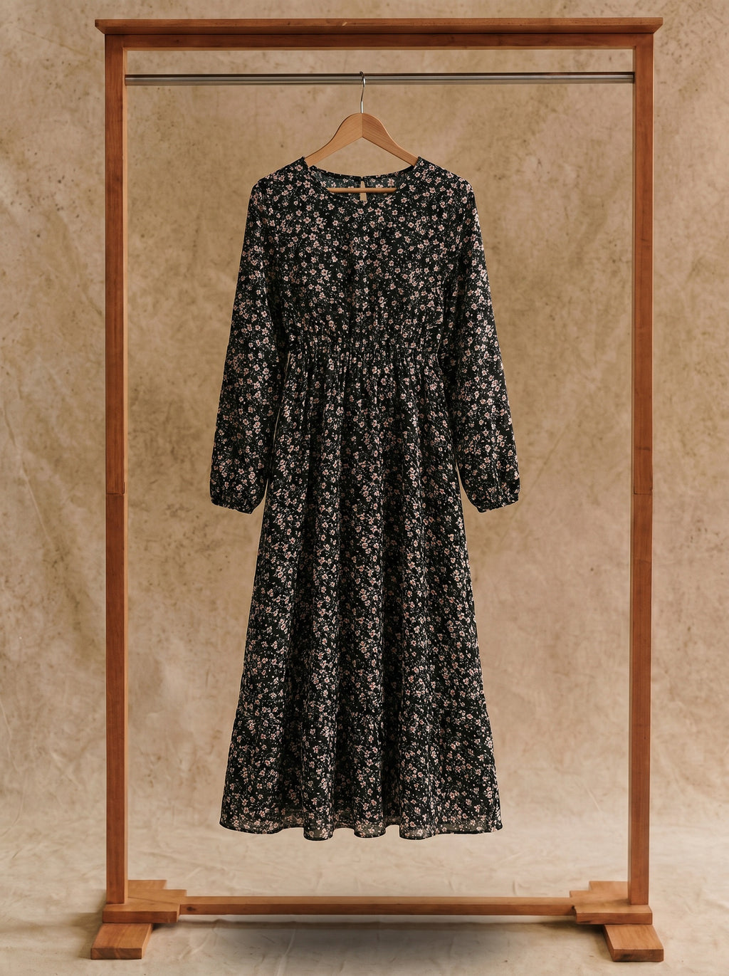 Juniper Tiered Maxi Dress in Prairie Ditsy Florals
