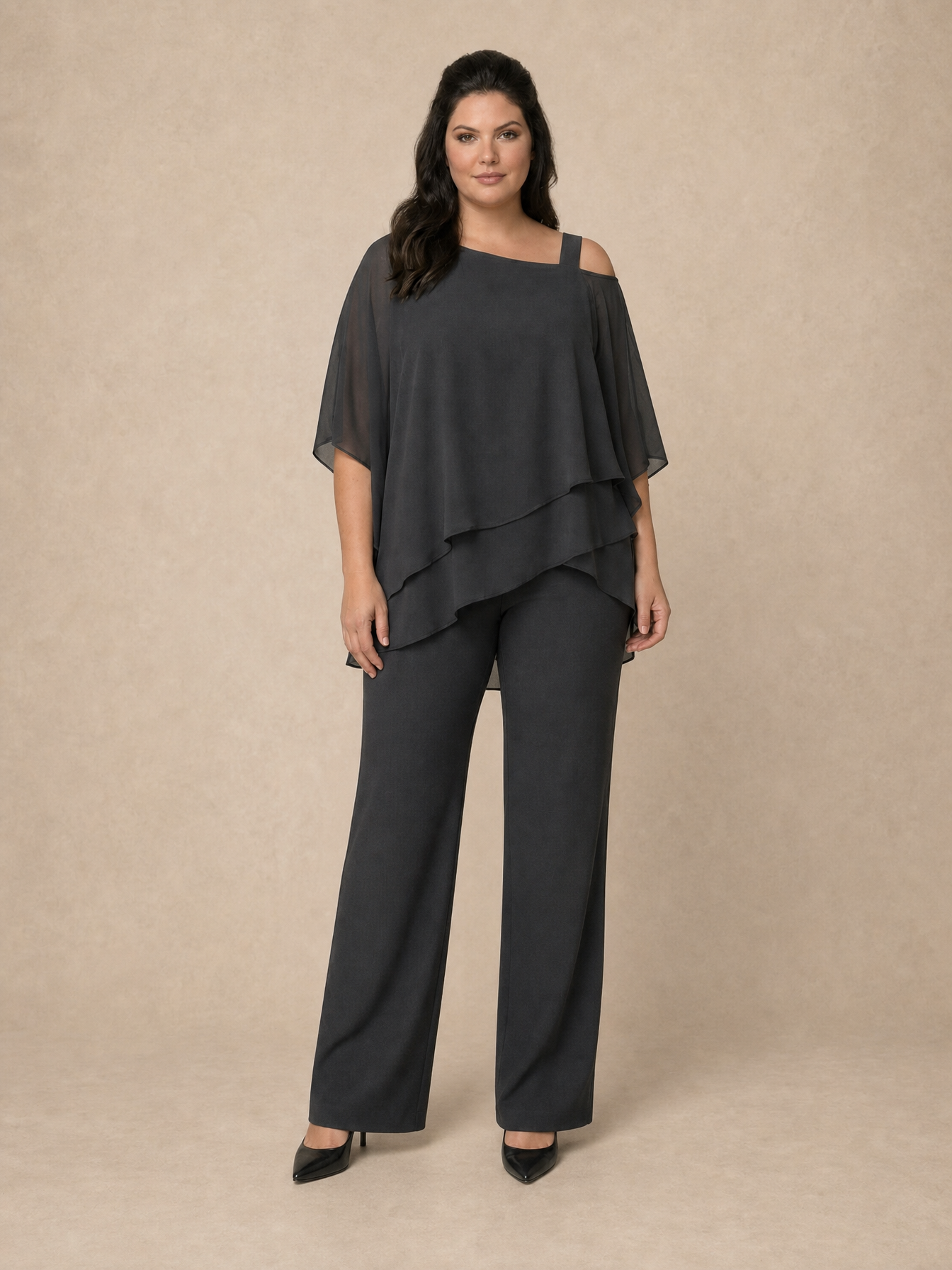 Clara Layered-Blouse Set