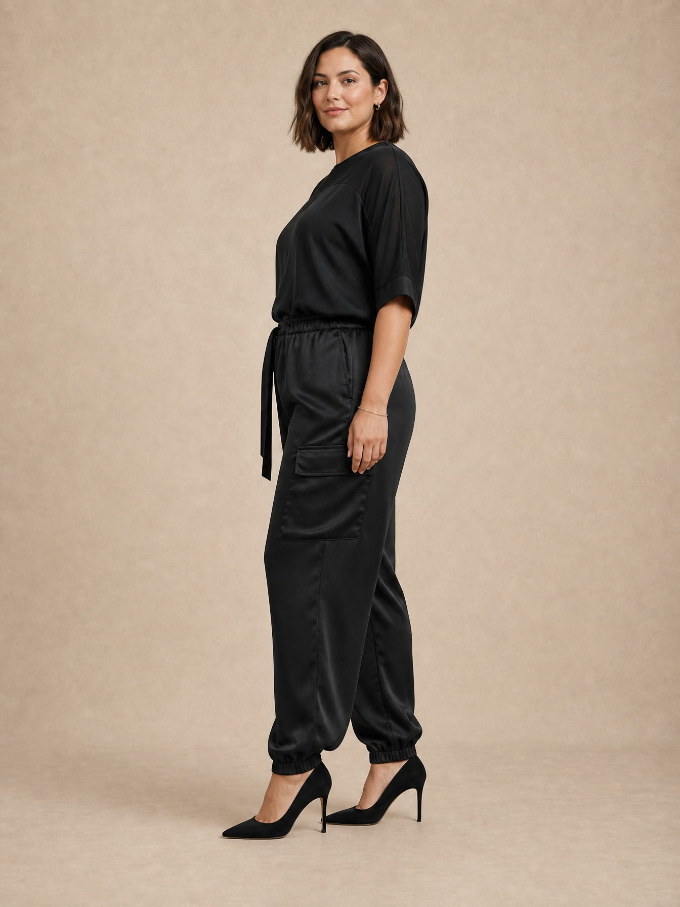 Clara Satin Cargo Set