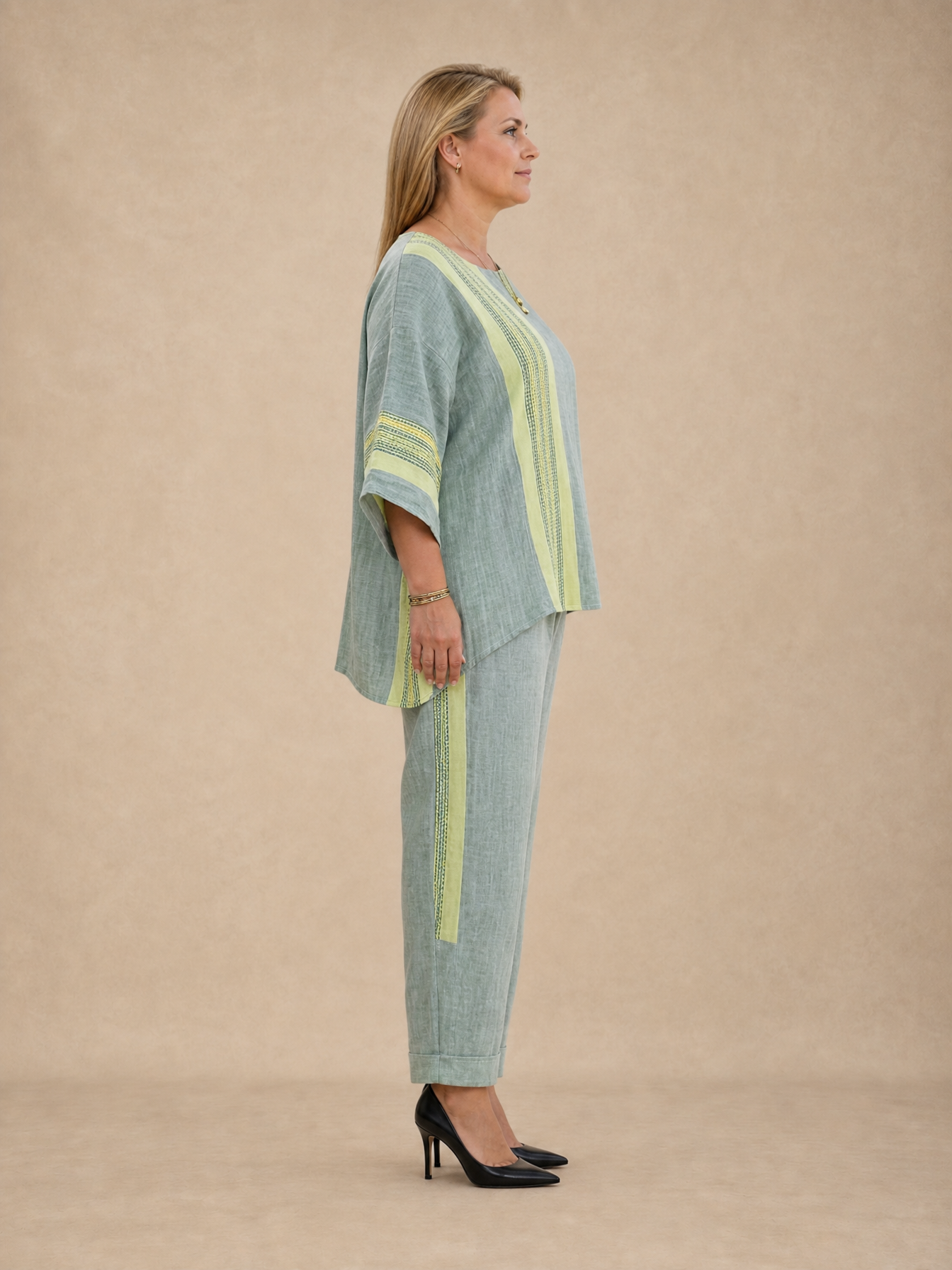 Daisy Boho Striped Set