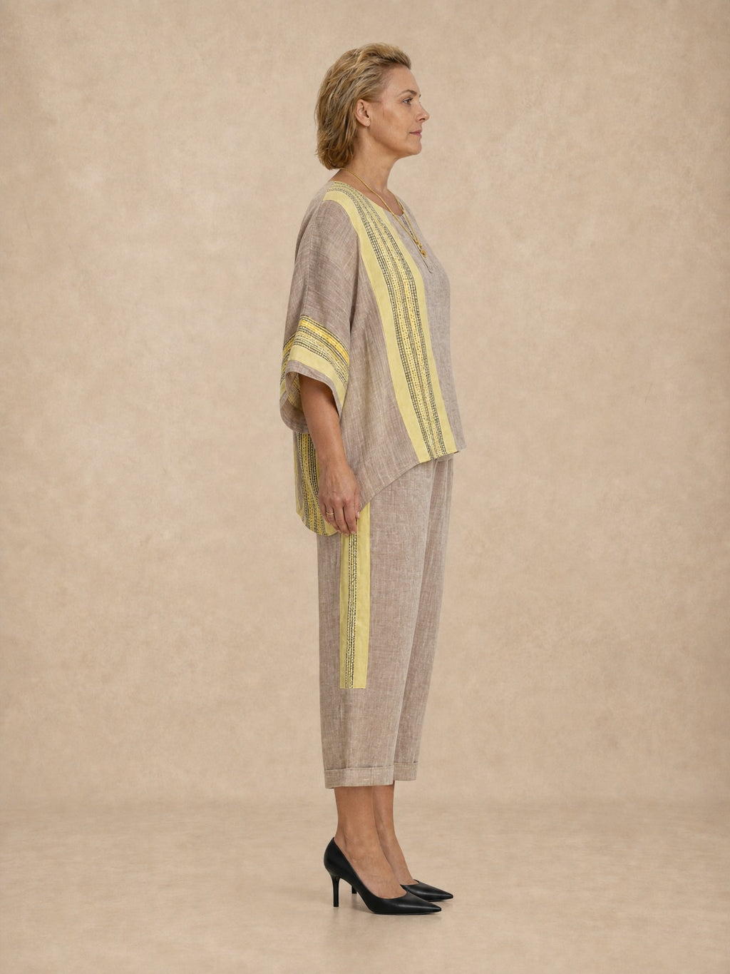 Daisy Boho Striped Set