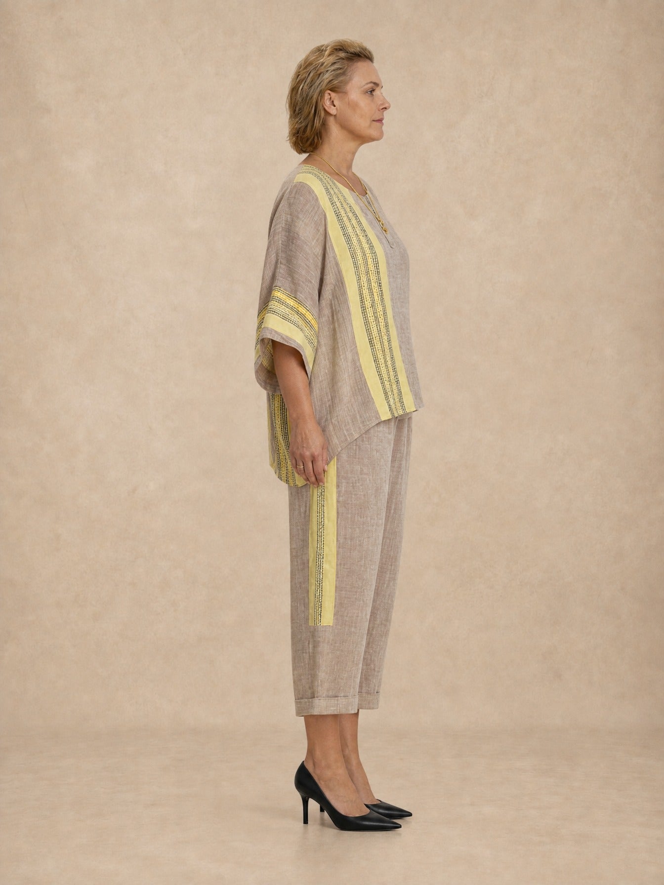 Daisy Boho Striped Set