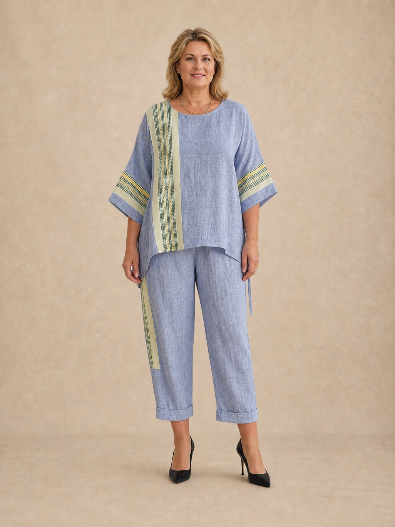 Daisy Boho Striped Set