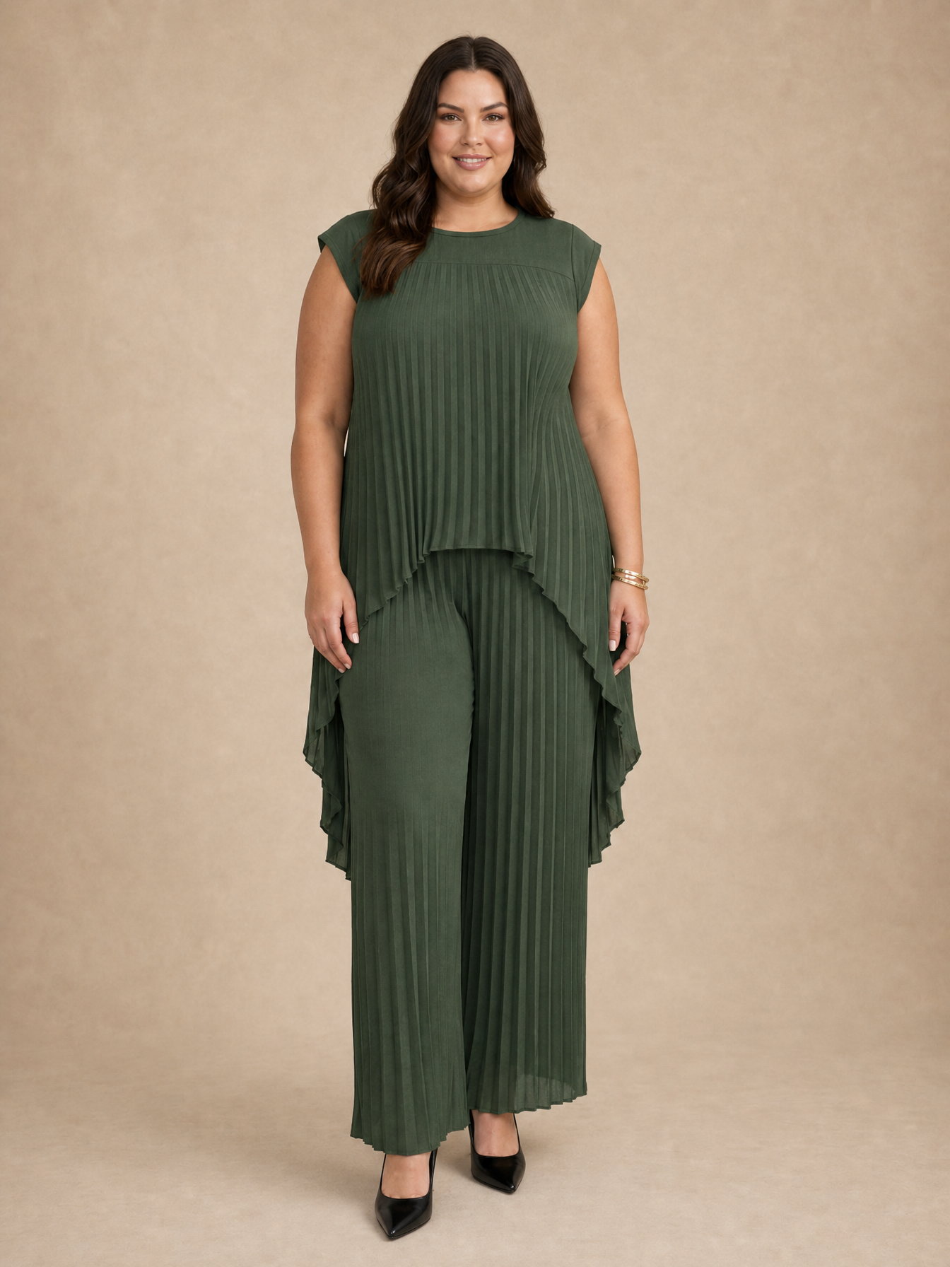 Halina Pleated Set