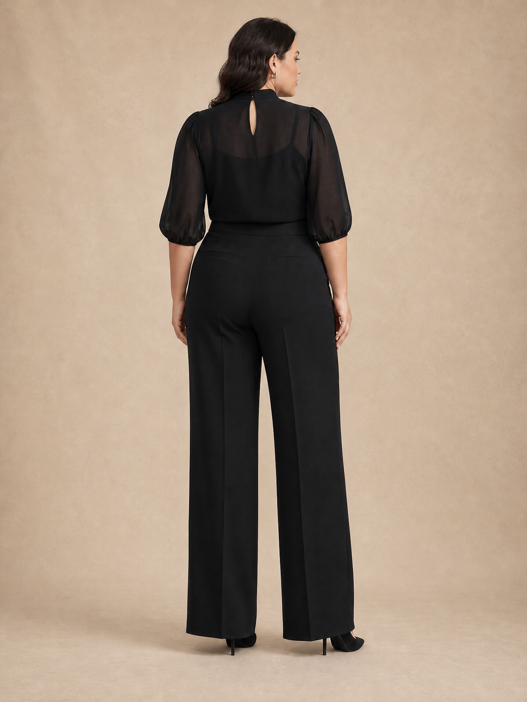 Katarzyna Sheer-Blouse Set