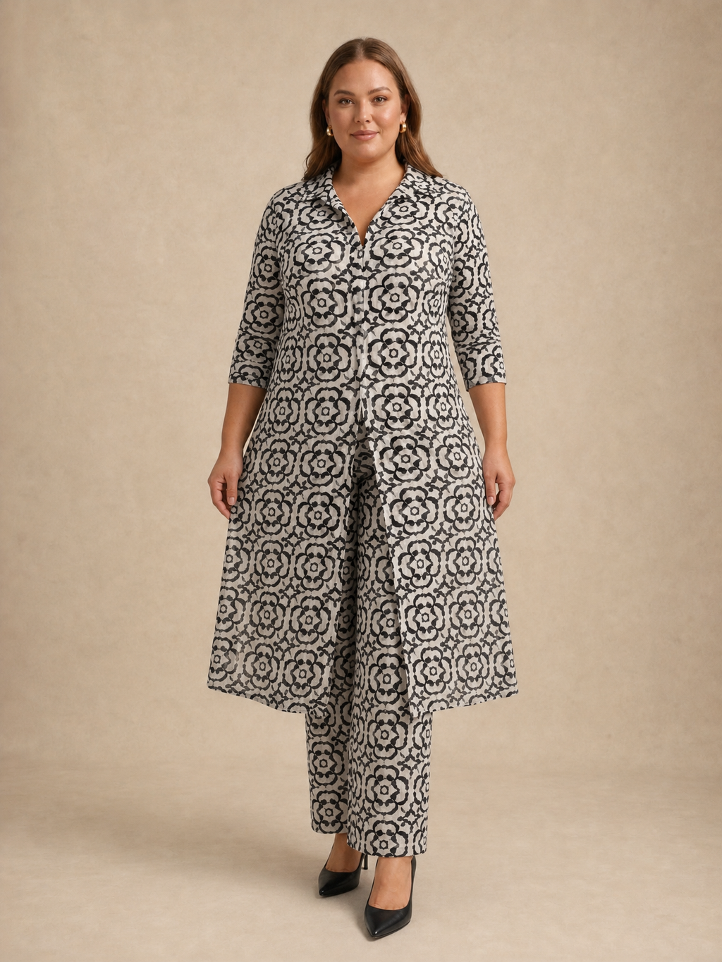 Margaret Patterned Dress