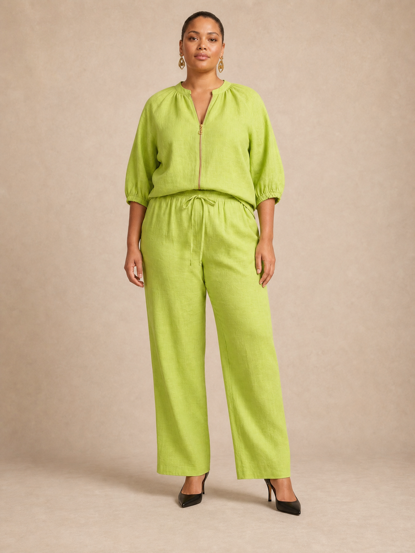 Adeline Casual Set with Zipper
