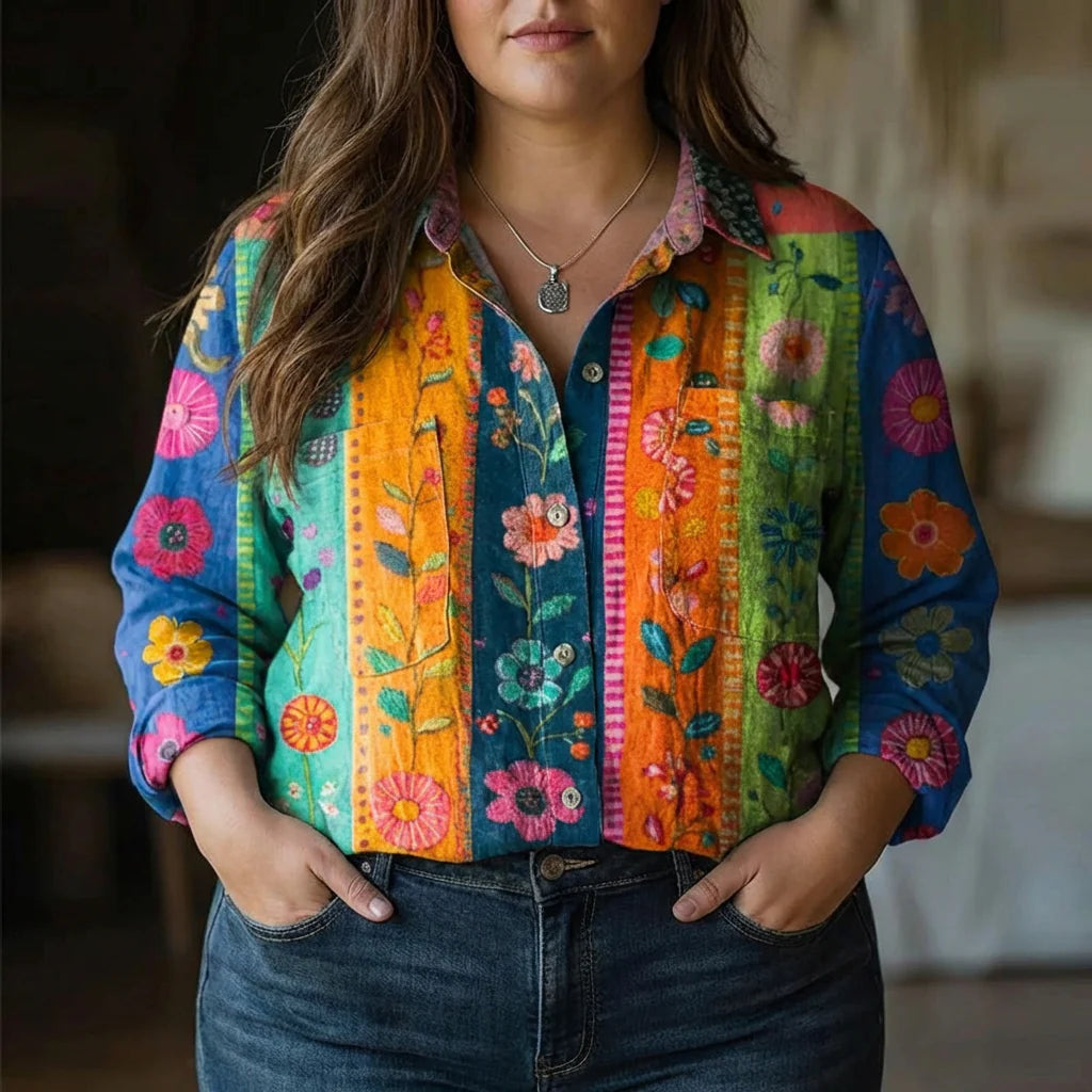 Rebecca Bohemian Print Blouse