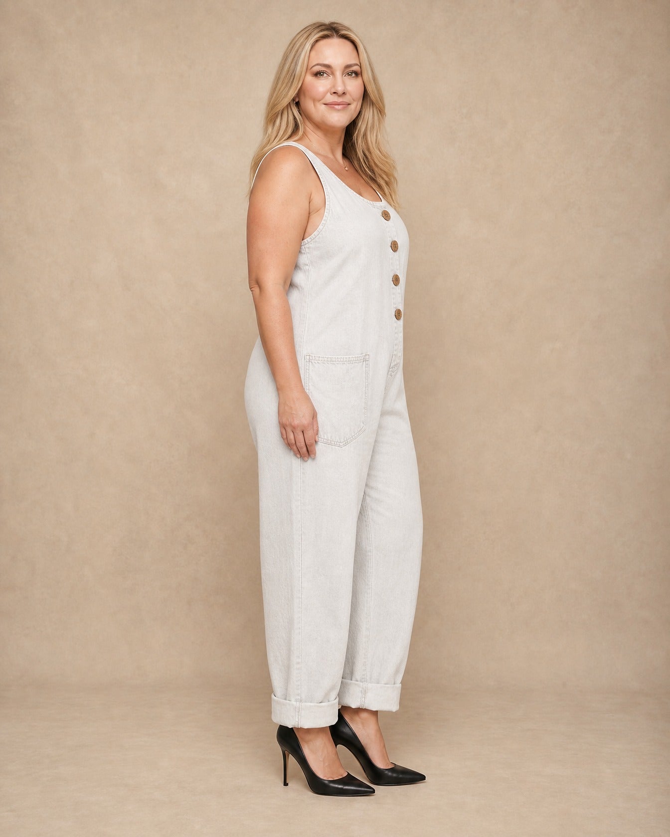 Ruth Washed Denim Overalls