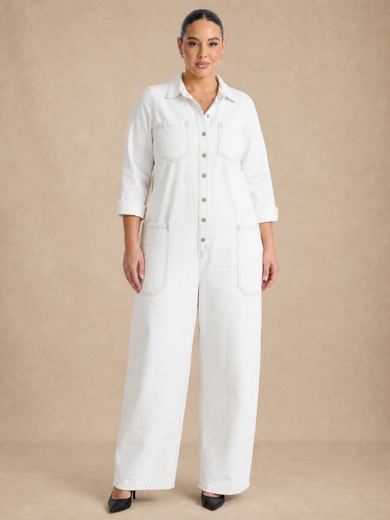 Lena Soft Denim Jumpsuit