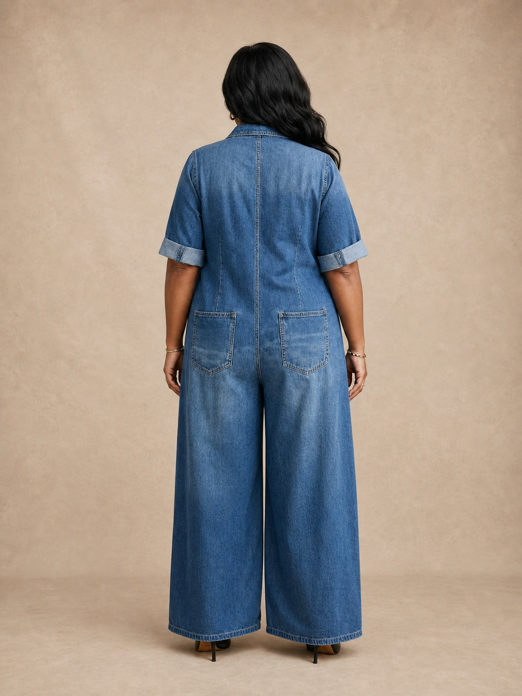 Lena Soft Denim Jumpsuit