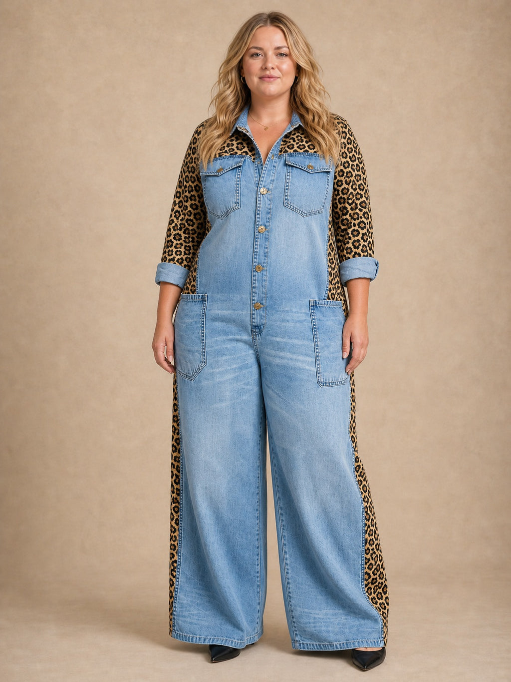 Amanda Denim Shirt Jumpsuit