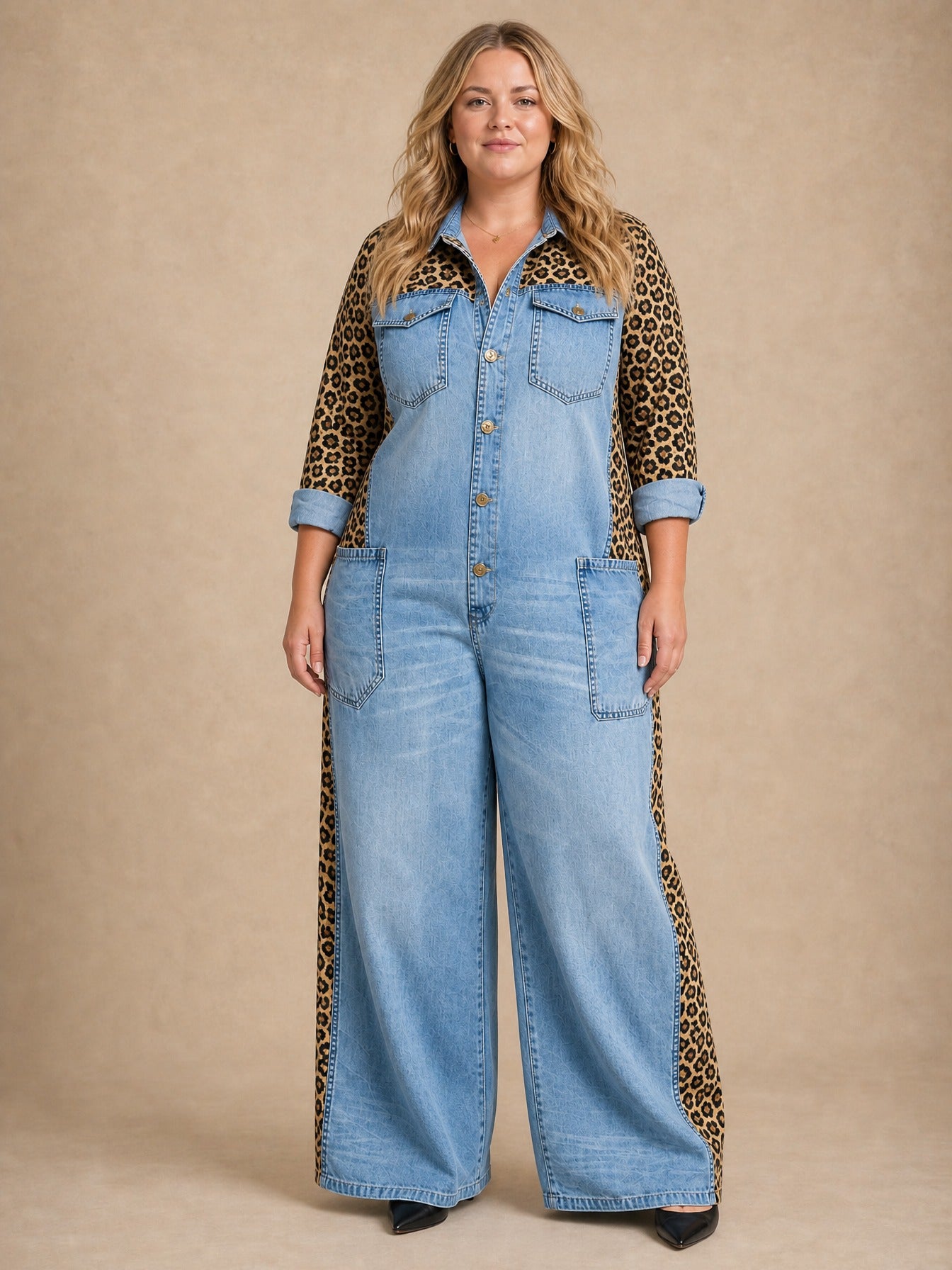 Amanda Denim Shirt Jumpsuit