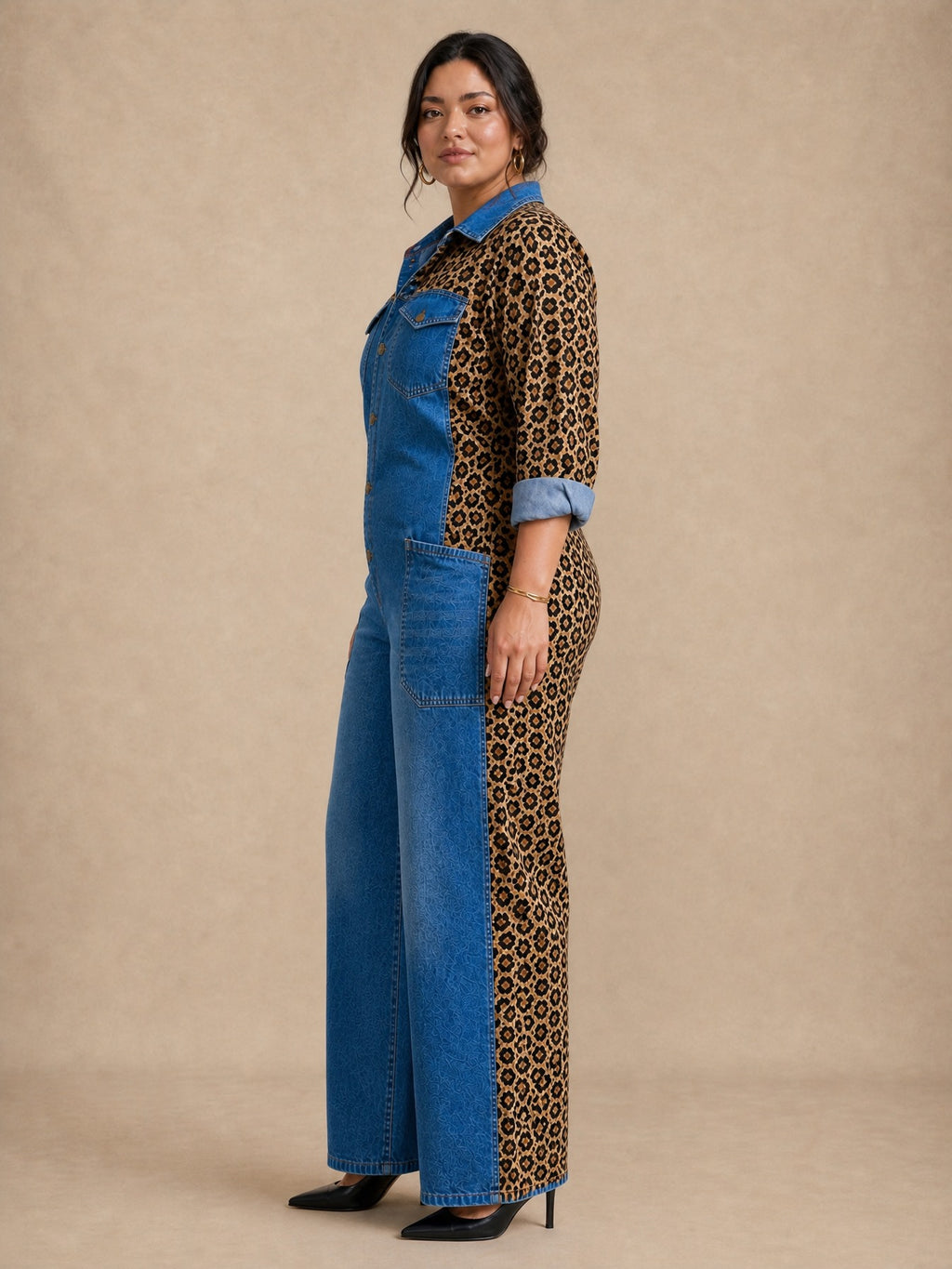 Amanda Denim Shirt Jumpsuit