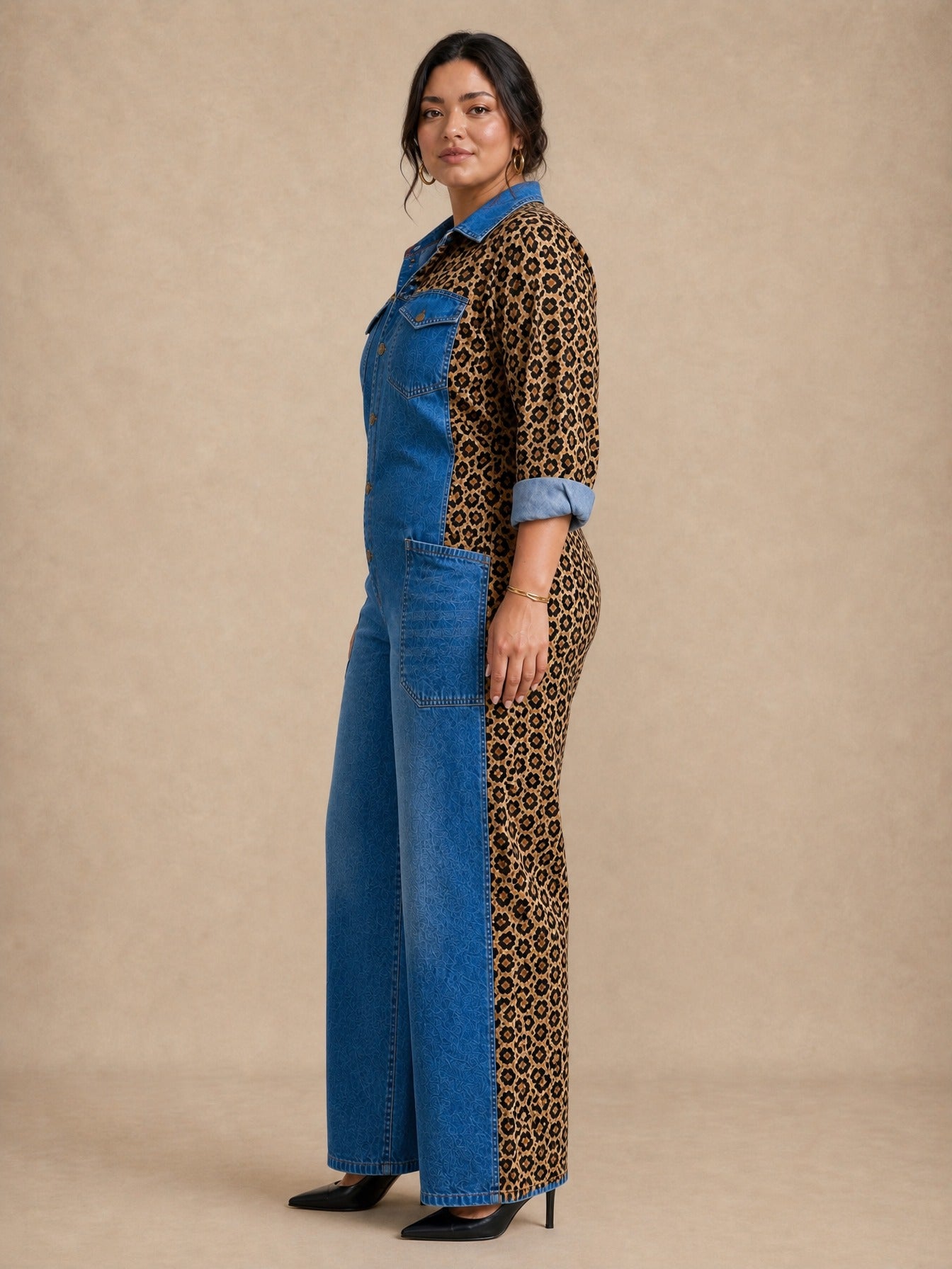 Amanda Denim Shirt Jumpsuit