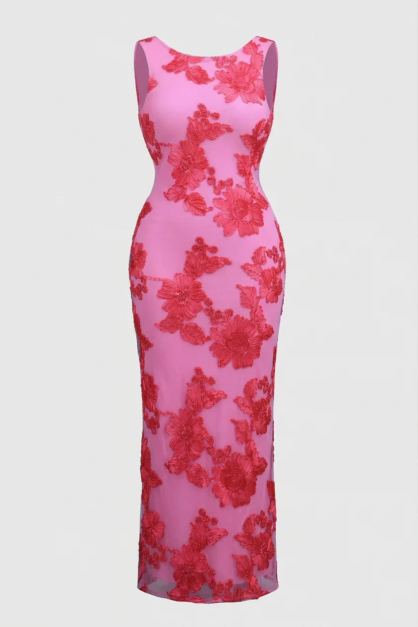 Amara Embroidered Maxi Dress