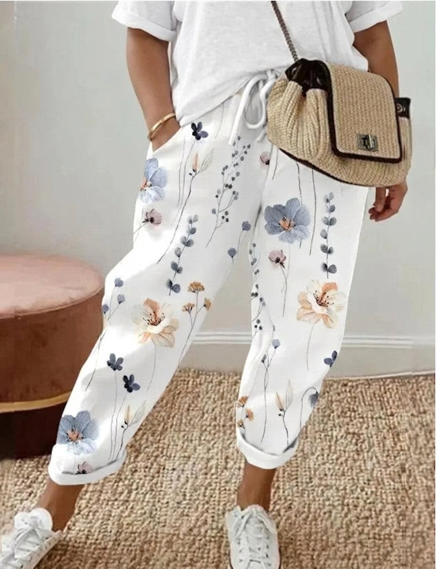 Elara Floral Print Pants