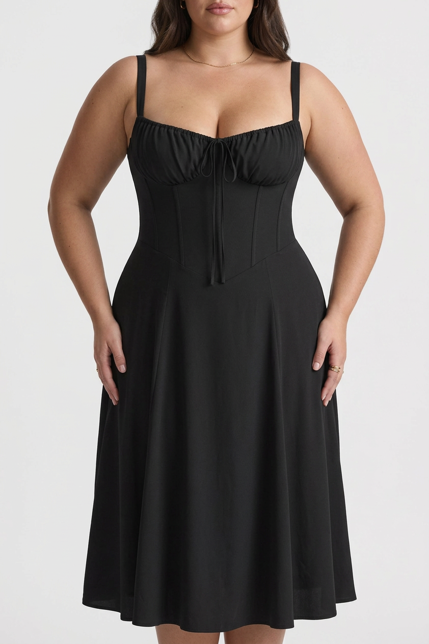 Amélie Corset Midi Dress
