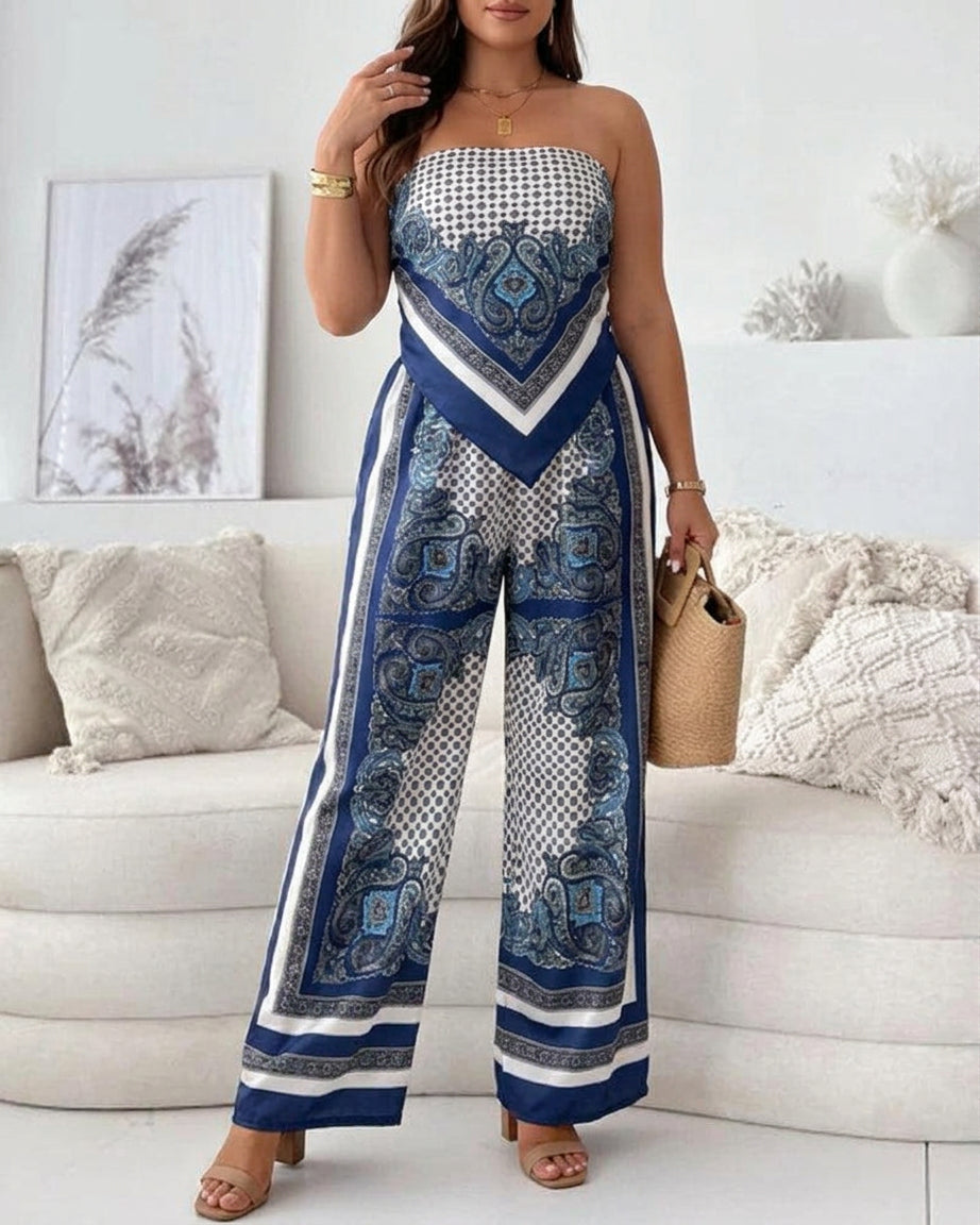 Helen Lace-Up Vest Set