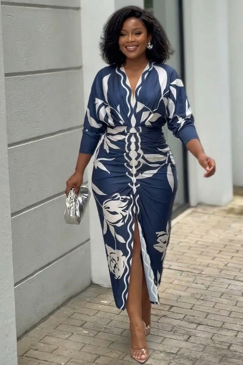 Eva Dolman Sleeve Midi Dress